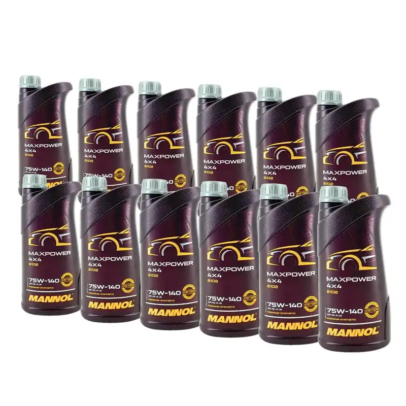 Versand Am Gleichen Tag Mannol Maxpower 4x4 75W-140 GL-5 LS 12x1 Liter