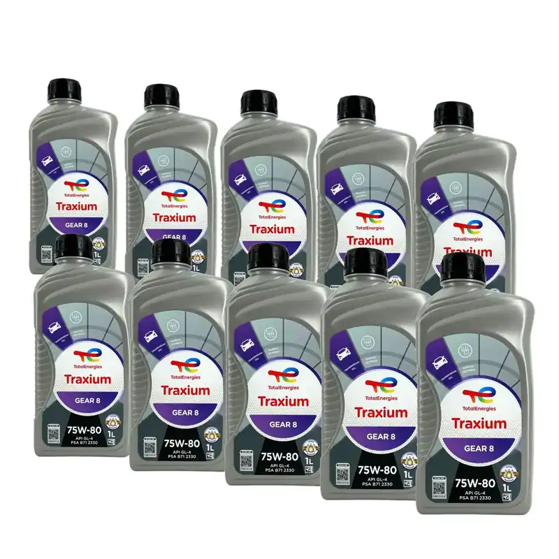 Total Traxium Gear 8 75W-80 10x1 Liter Schneller Versand