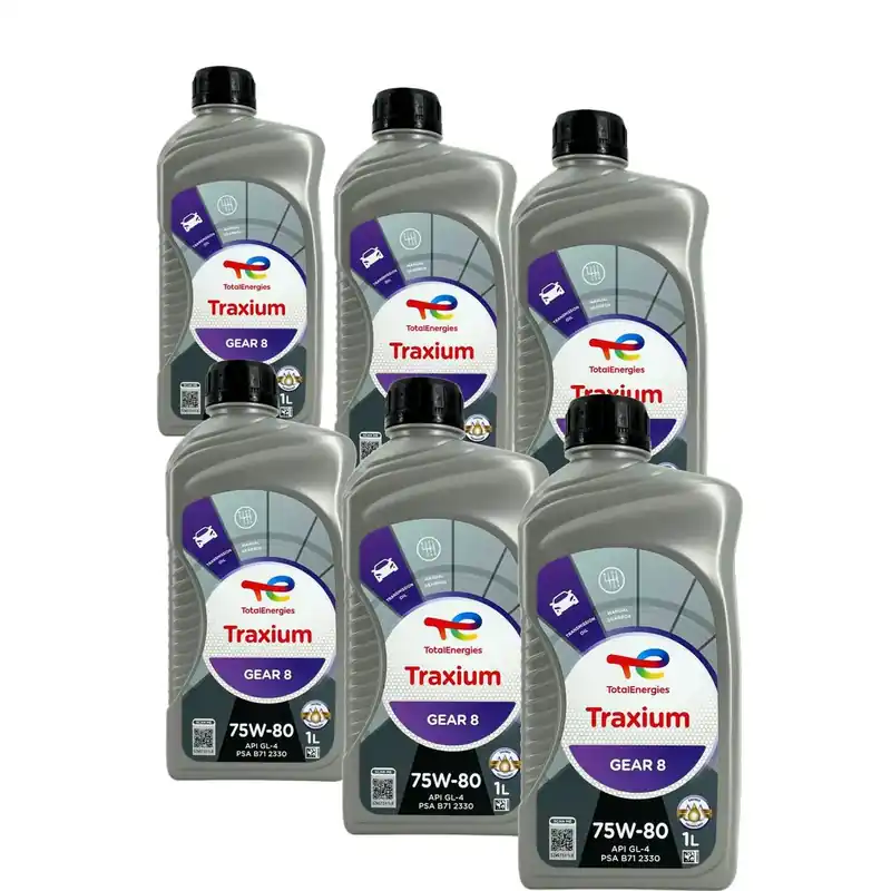 Saisonangebot Total Traxium Gear 8 75W-80 6x1 Liter