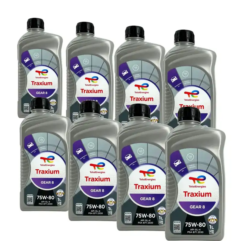 Top-Angebot Total Traxium Gear 8 75W-80 8x1 Liter