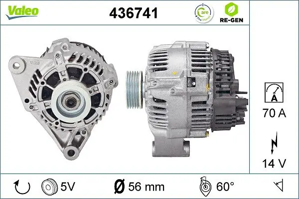 VALEO Generator (436741) KFZ-7069710 Zertifiziert